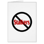No Stalkers Card