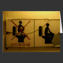 No Standing on the Toilet cards