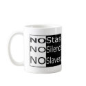 No Stasi, No Silence, No Slavery mugs