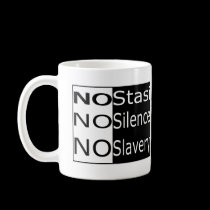 No Stasi, No Silence, No Slavery mugs
