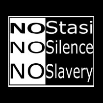 No Stasi, No Silence, No Slavery t-shirts