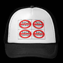No Stasi, No Silence, No Snitches, No Slavery hats