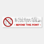 No Stick Figure Kids Bumper Sticker