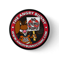 No Stupid People Button by wislander No Stupid People Button