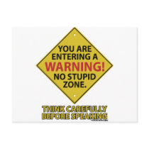 No Stupid Zone postcards