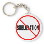 No Subluxation Keychain keychains