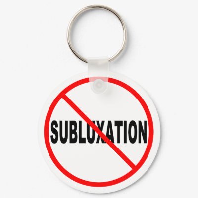 No Subluxation Keychain by chiropracticbydesign