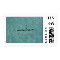 No Swimming postage