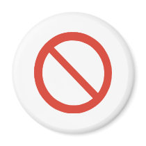 No Symbol Refrigerator Magnets