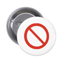 No Symbol Pinback Button