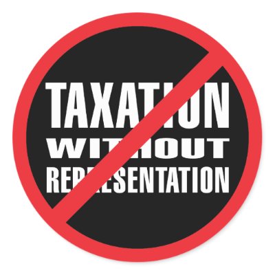No Taxation without Representation Stickers by TheAmericanHardt