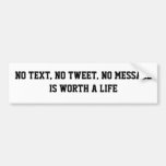 No Text Bumper Stickers