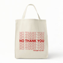 No Thank You Tote bags