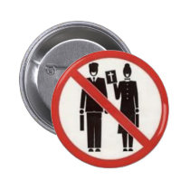 No Thanks We're Atheists Badge/Button buttons