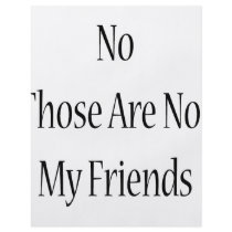 No Those Are Not My Friends flyers