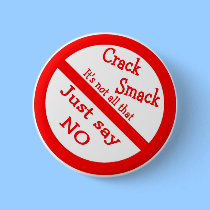 NO to drugs Button