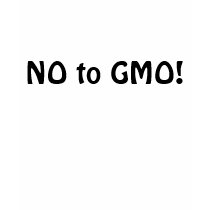 'NO to GMO' tee for ladies! represent healthy food