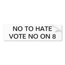 No to Hate bumper stickers by elovejoy5 No to Hate bumper stickers