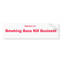 No to smoking ban bumper sticker bumper stickers by stinkie No to smoking ban bumper sticker bumper stickers