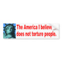 No Torture bumper stickers