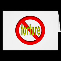 No Torture cards by webcarve No Torture cards