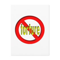 No Torture postcards