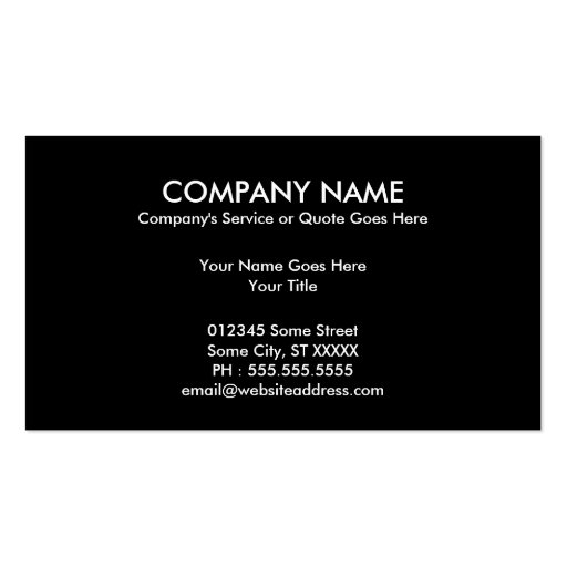 no touch trees landscaping business card templates (back side)