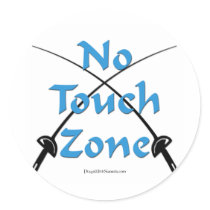 No Touch Zone Fencing Sticker