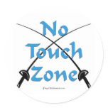 No Touch Zone Fencing stickers
