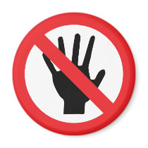 no touching icon magnets