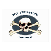 No Treasure Pirate Skull Business Cards