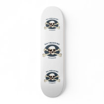 No Treasure Pirate Skull Skate Boards