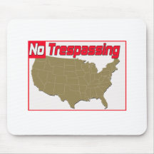 No Trespassing Mousepads