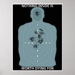 No trespassing or dare to trespass sign poster