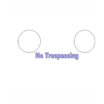 No Trespassing Shirt by majorcop