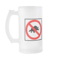 No Triceratopses Highway Sign Dinosaur Coffee Mug