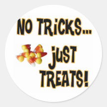 No Tricks... Round Sticker