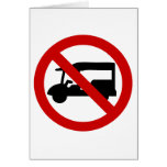NO Tuk-Tuk TAXI ⚠ Thai Road Sign ⚠ Card