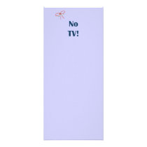 No TV Reminders Rack Card Template
