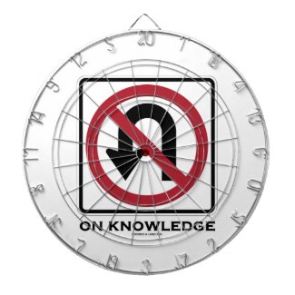 No U-Turn On Knowledge (No U-Turn Sign Humor) Dartboards