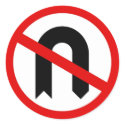 No U Turn stickers by prawny No U Turn stickers