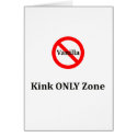 No Vanilla Kink Only Zone cards by uniqueandkinky No Vanilla Kink Only Zone cards