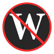 No W stickers