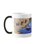 "No Wake Zone" Pelican In Water Watercolor mugs