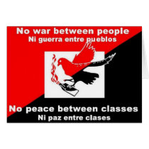 no war between nations bumpersticker card