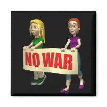 NO WAR FRIDGE MAGNETS