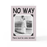 NO WAY - Girl Graduation - FUNNY Card