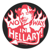 No Way in Hellary stickers by HillaryScaresMe No Way in Hellary stickers