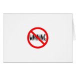 No Whining cards