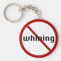 no whining keychain